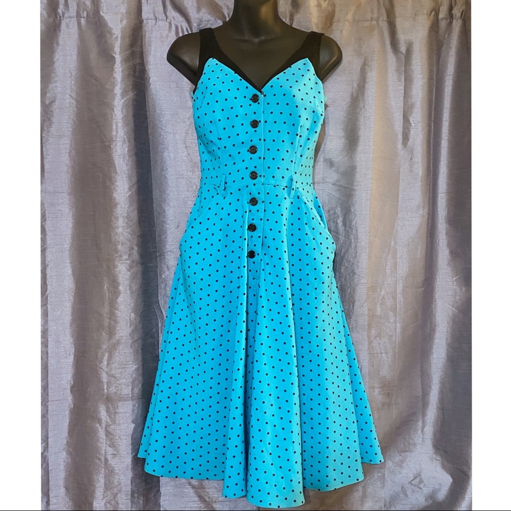 Tatyana Retro style polka dot dress 🦋